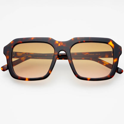 Charlie Rectangular Sunglasses - Dark Tortoise
