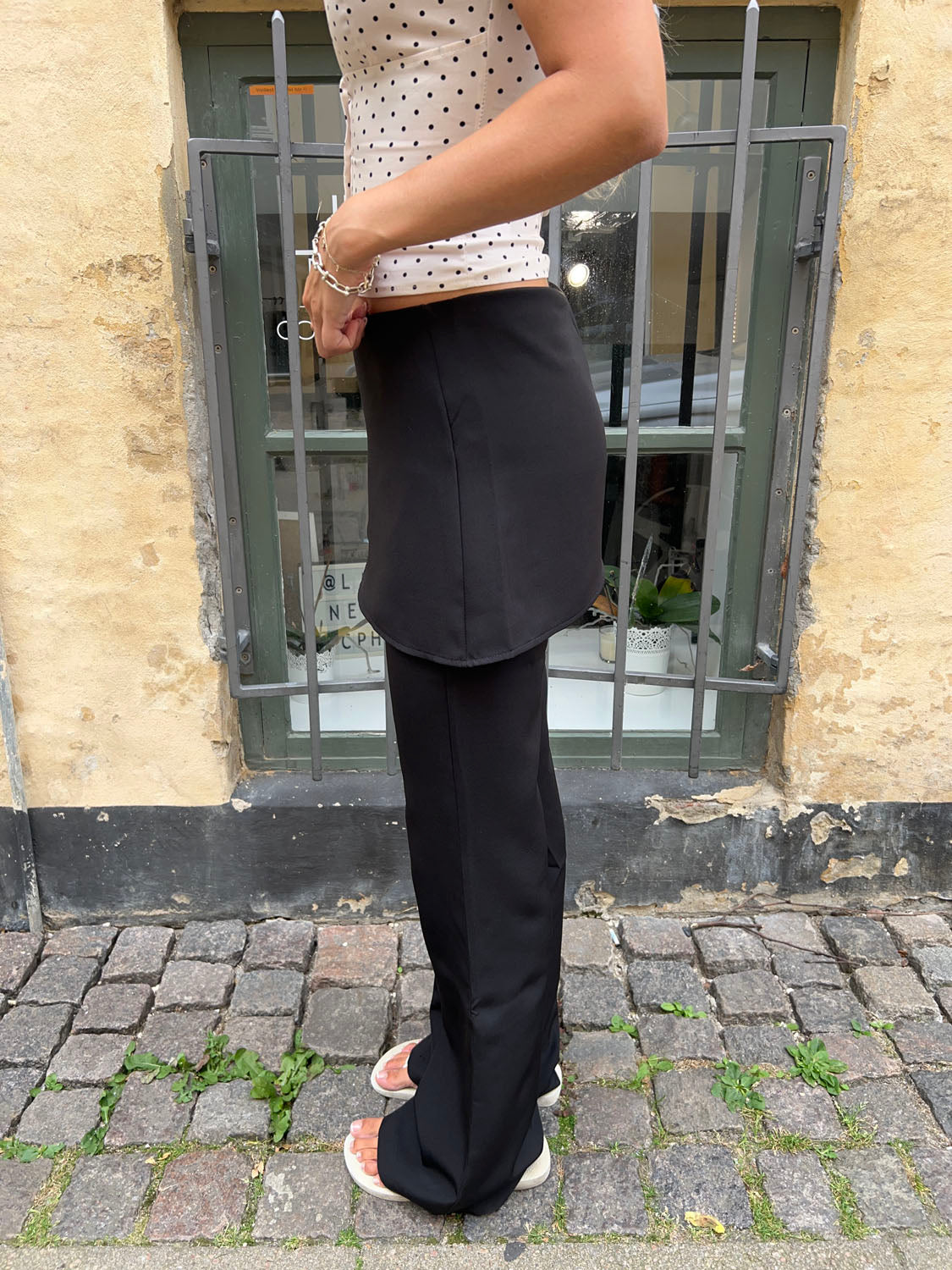 Kira pants with wrap detail – Black