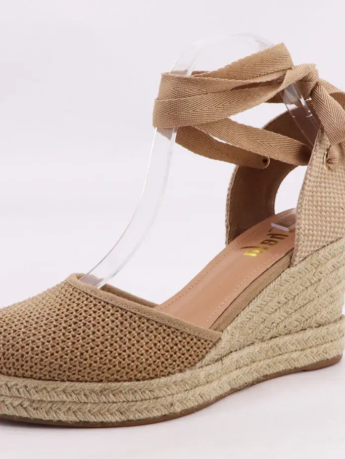Espadrille Lace Up Wedges
