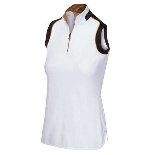 Greg Norman Ladies Splendor S/L Zip Polo