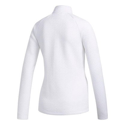 adidas Ladies Textured Full Zip Layer Polo
