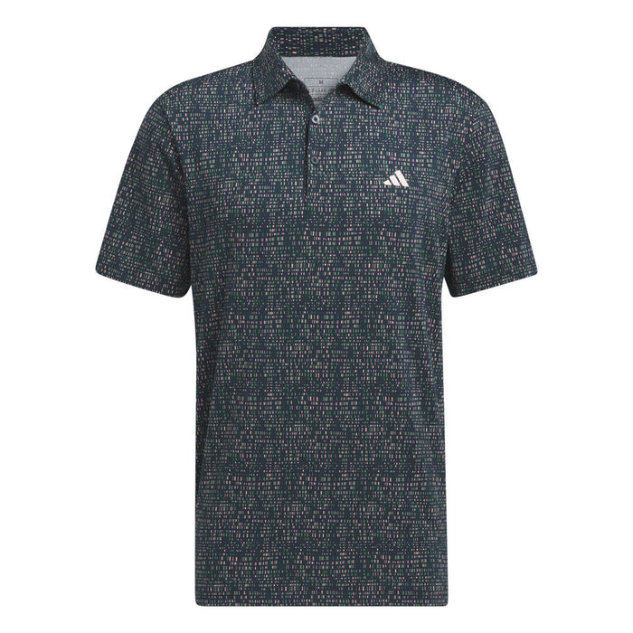 adidas Mens Ultimate365 Power Grid Print Polo Shirt
