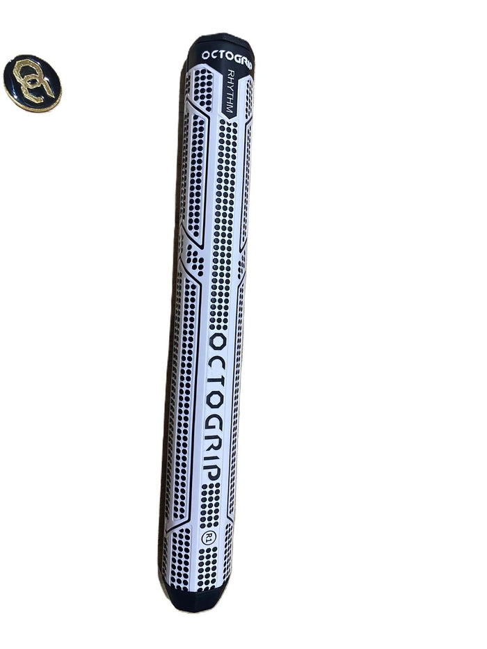 OCTAGON PUTTER GRIP Light Weight White and Black Skin
