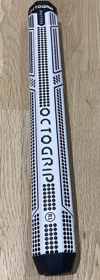 OCTAGON PUTTER GRIP Light Weight White and Black Skin