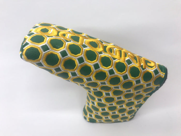 Octagon Green White and Gold / Mallet Type Green
