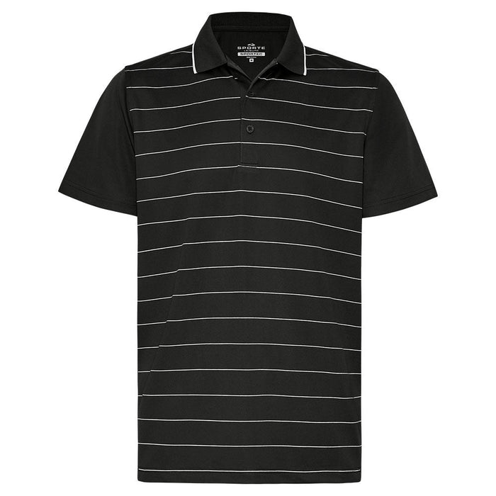Sporte Leisure Mens Viva Stripe Panel Polo