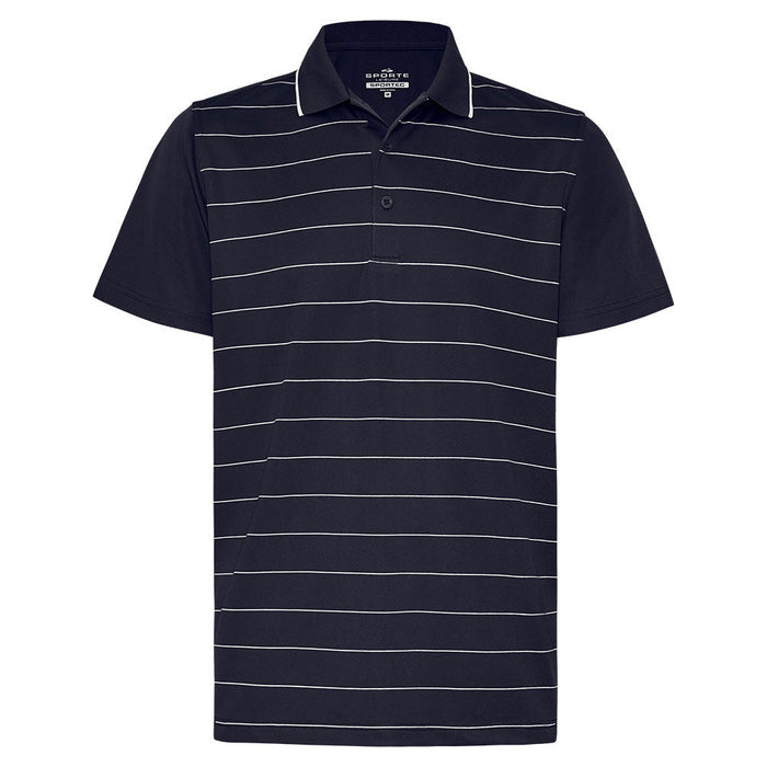 Sporte Leisure Mens Viva Stripe Panel Polo