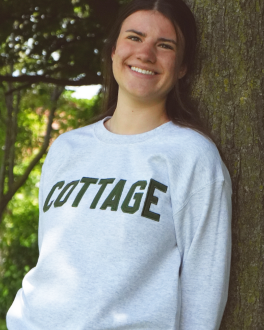 Varsity Crewneck - Grey/Green