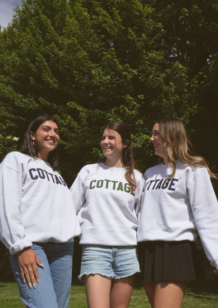 Varsity Crewneck - Grey/Green