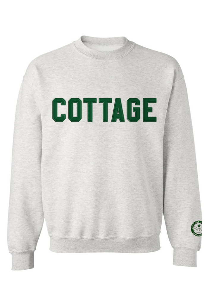Varsity Crewneck - Grey/Green