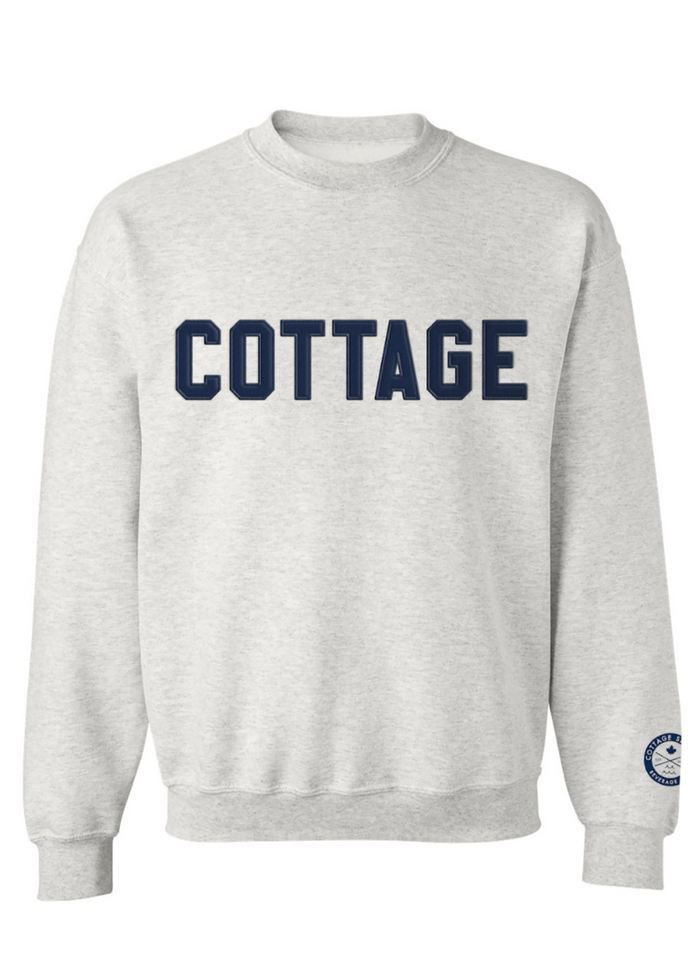 Varsity Crewneck - Grey/Navy